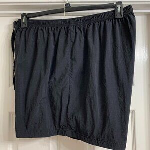 Resorts Plus Women's Black Nylon Athletic Shorts, Size 2X